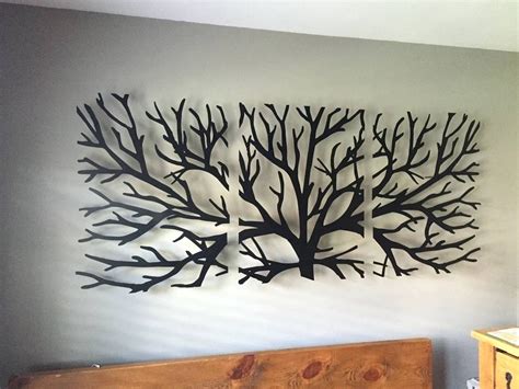 black metal house decor|oversized black metal wall art.